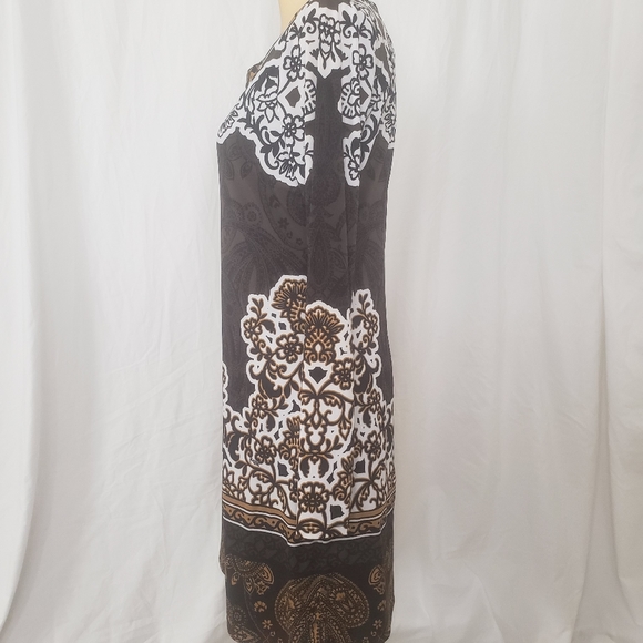 Hale Bob Paisley Print Long Sleeve Dress - Picture 6 of 9
